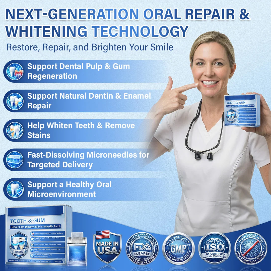 Your Smile🦷 Tooth & Gum Repair Fast-Dissolving Microneedle Patch✨
