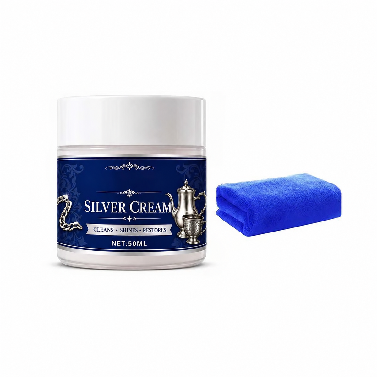 ✨ Professional Silver Revival Cream – Tarnish Removal & Shine Restoration