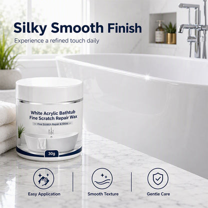 White Acrylic Bathtub Fine Scratch Repair Wax – Quick-Fix Surface Restorer